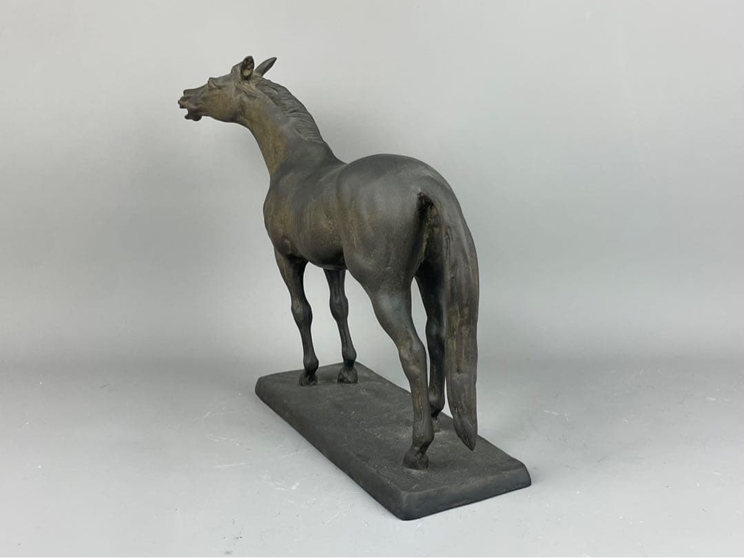 吉田叡示 銅像 共箱 在銘 YOSHIDA ブロンズ 彫刻 置物 金属工芸 銅製