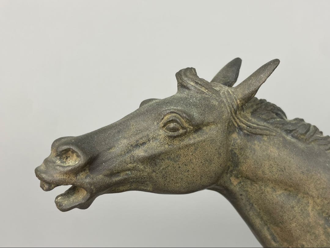 吉田叡示 銅像 共箱 在銘 YOSHIDA ブロンズ 彫刻 置物 金属工芸 銅製