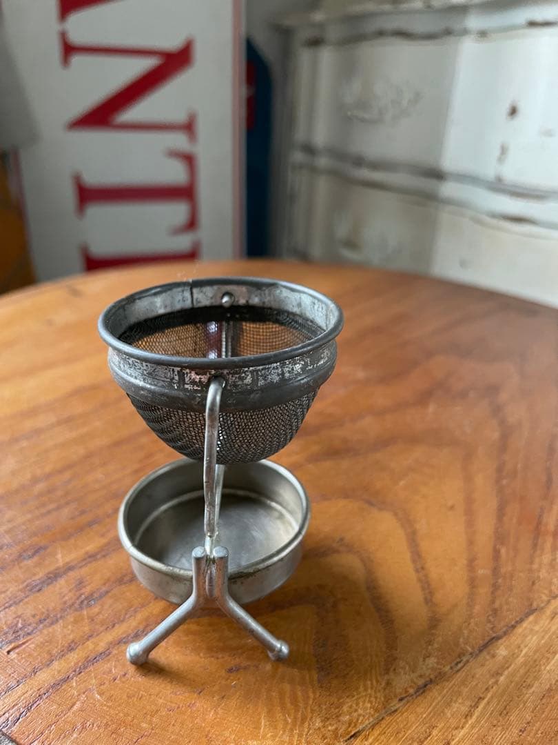 アンティーク　ティー　ストレーナー　茶漉し　1913年　ツール　レア　アメリカ