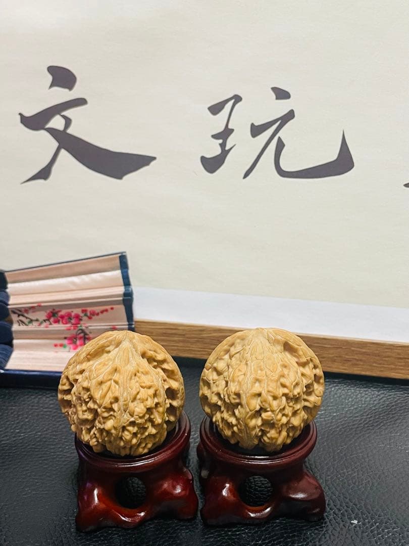 厚揚げNo.413❤️遊ぶクルミ文玩核桃 希少変高級種山平底锅（フライパン)