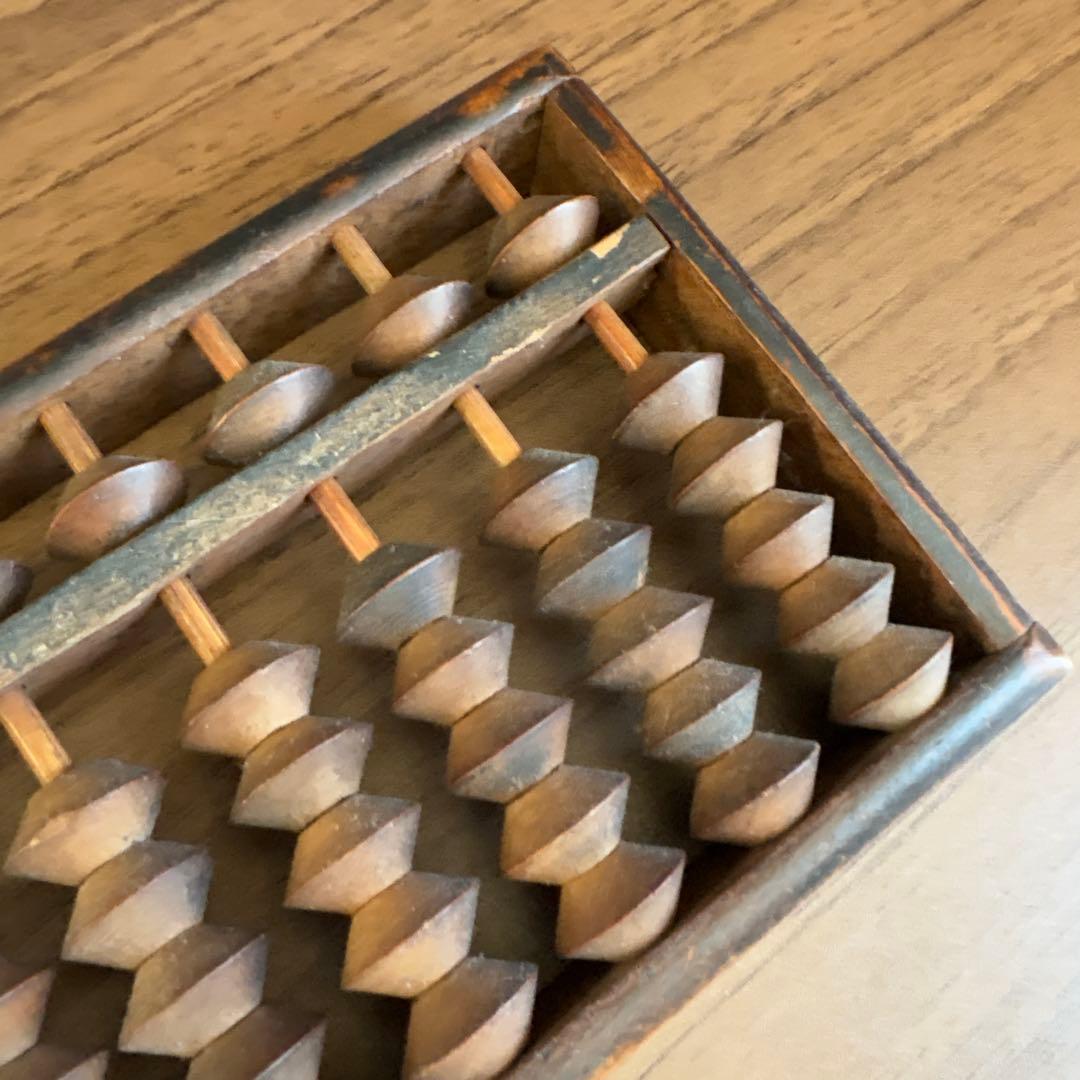 五つ玉　そろばん　木製算盤 36cm ヴィンテージ　アンティーク　骨董品